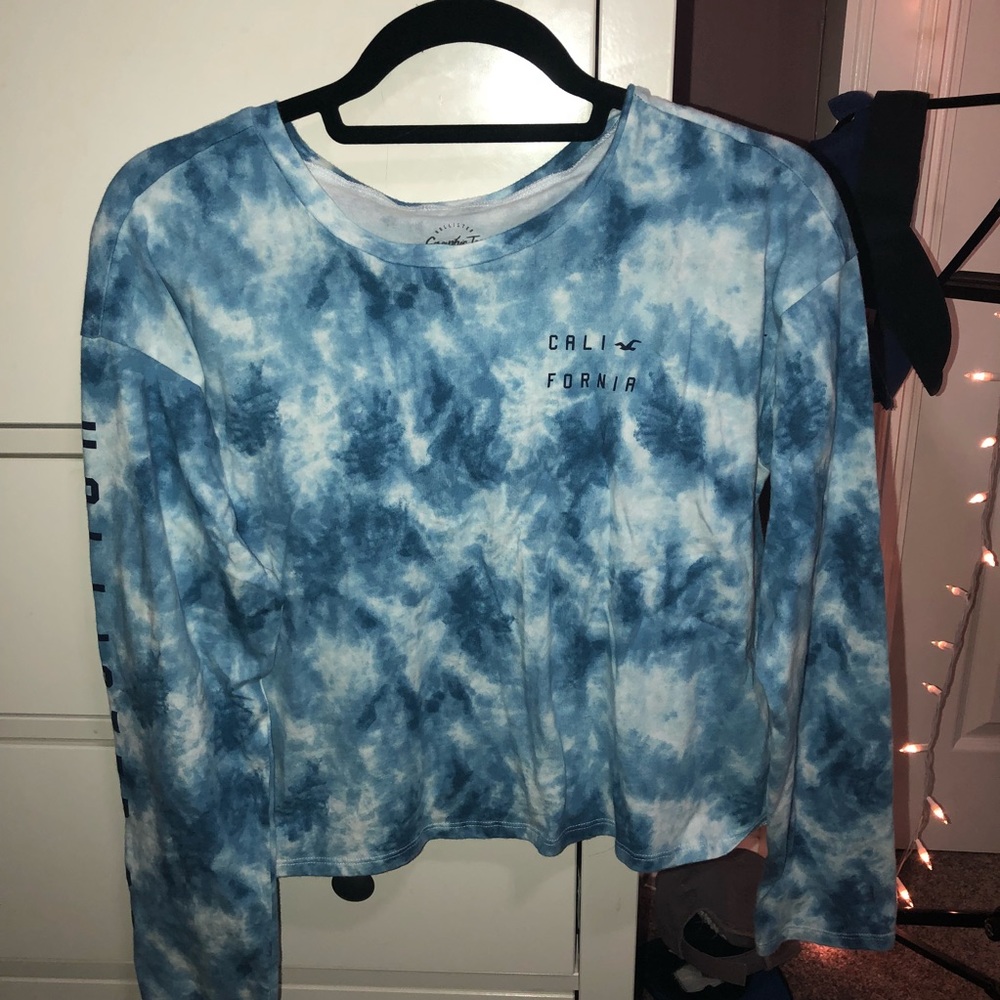 Tie- dye hollister longsleeve